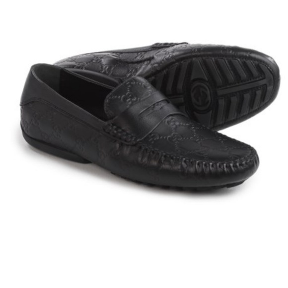 Gucci Other - GUCCI Signature Driver Loafers- Guccissima leather